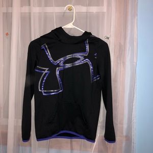 Girls black, purple and silver hoodie